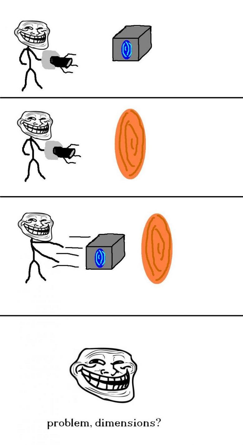 Troll Science. . problem, dimensions?. Someone please explain this to me