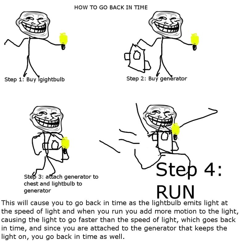 troll physics 2. . HOW TO GO BACK IN Step L Buy lightbulb ch generator to chest and lightbulb to generator RU tis) This will cause you to go back in time as the