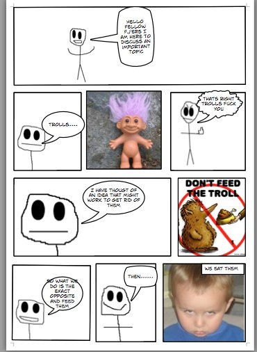 Troll Solution. my first comic please just read it took me a while. hothot. eat trolls .... O_o