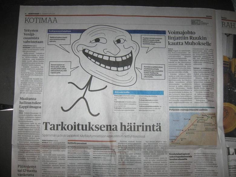 troll on newspaper?. found it on /b/ its a newspaper on finland. amen Hhim! on muta- jam % tat Emir: vuoden alien: maiden IMO E-, isaret. illain. Mie. WWN Salga