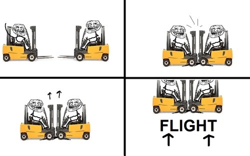 Troll Physics: Flight Machines. Troll Physics for all of you out there!&lt;br /&gt; Thumb up or down, your choice!.. Aircraft do require a lot of lift...
