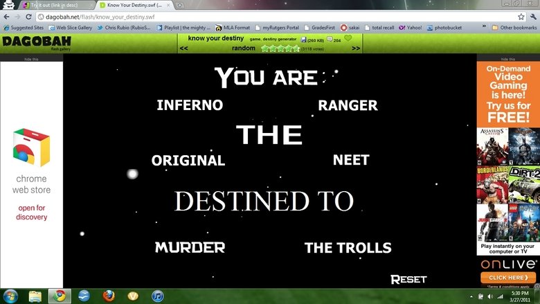 Troll Killer. . INFERNO RANGER '_ I._ Ifor FREE} DESTINED TO I MURDER THE TRILLS RESET. mine said YOU ARE: ruthless THE: bringer of the meme DESTINED TO: turn lead into STD's