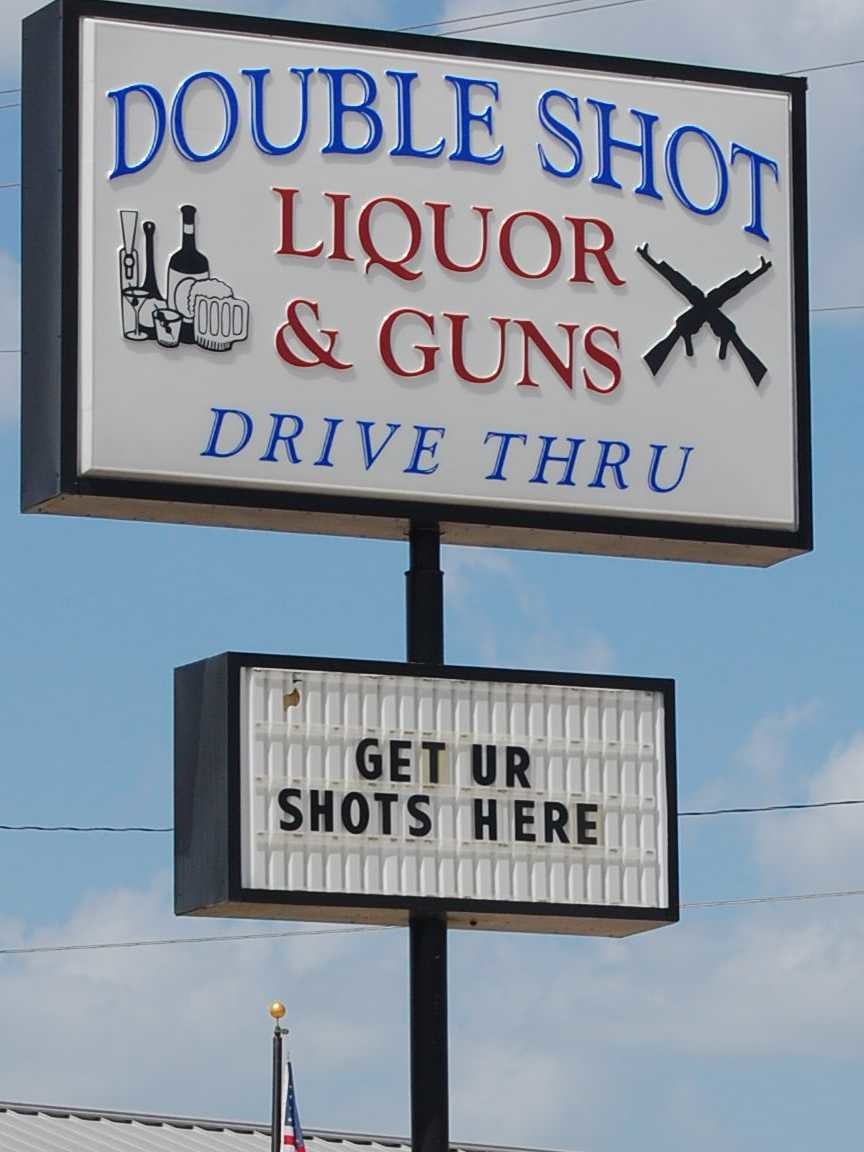 Two types of shots in Texas. .. Maybe I should drop by...........
