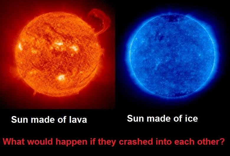 Two Worlds Collide. Think of the possibilities!!. Sun made of lava Sun made of ice Whatu/ outa happen if they crashed into each other?. POOL PARTY!