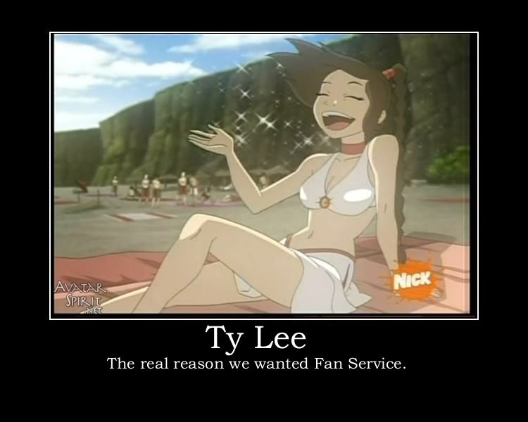 Ty Lee. dat ass. The real reason we wanted Fan Service.. Scopin' out dat ass!