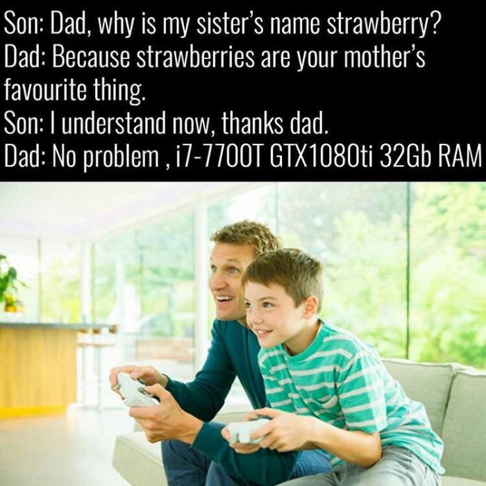 type two diamemes. . Son: Dad, why is my sisters name strawberry? Dad: Because strawberries iil( Alrt] your mothers favourite thing. Son: I understand now, than