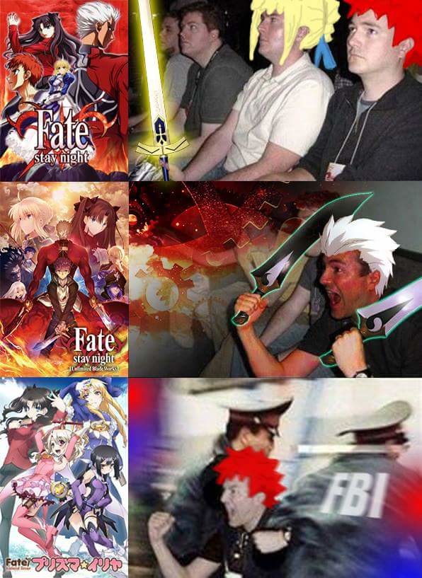 TYPE-MOON Adaptations' Fan-base. Fate/Stay/kaleid/Night/Grand/Go Yourself I'll read the VNs first and then I'll watch the show... Still waiting on my Heaven's Feel Movie