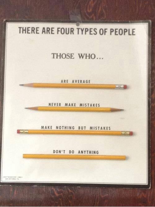 Types of people. You guys wanna hear a joke about a broken pencil? Never mind, there's no point. was "i: 507 This or trirror MIKE HUEHEHE ll” HITTITES secre. I ain't gonna be part of your system!