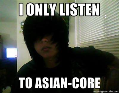 Typical Asian Metalhead. Asian Metalheads say.. oh i love this picture!!