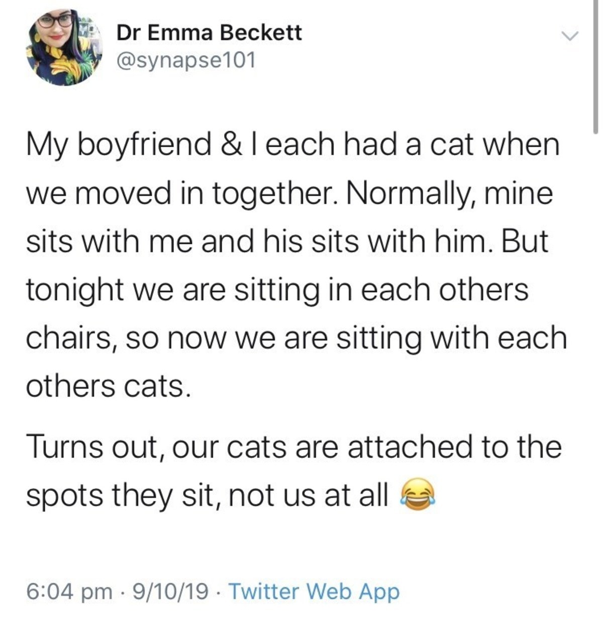 Typical Cats. .. speak 4urself, literally anywhere i sleep in the house, my cat will sleep with me. i even had a hammock set up outside for a while and slept in it some, my cat 