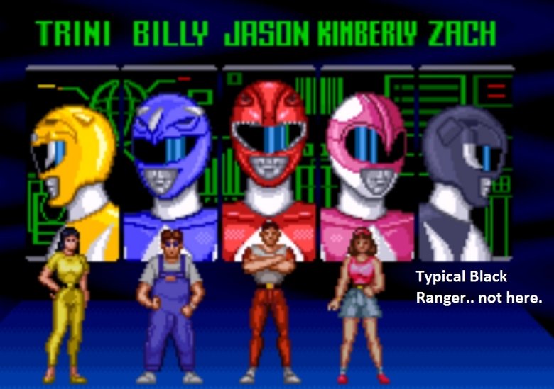 Typical Black Ranger. Hahahahahha.. I was playing it and then i noticed it lolz