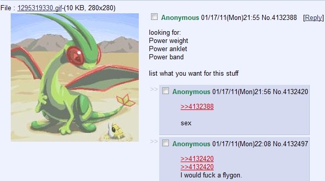 Typical 4Chan.. Have at it yo. &lt;br /&gt; Anyone who comments gets a thumb.. File . KB, 280x280) 5 Anonymous ) 21: 55  leaking fer: Power weight Power a