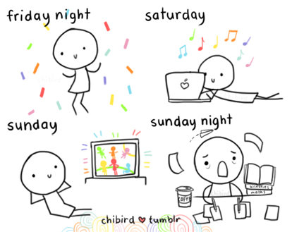 Typical Weekends. This actually does happen to me every single weekend xD. Tri cs tait ". Alternate version.