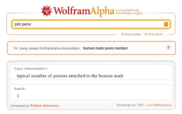 typical number. . In put i I typical number of penises attached in the human male Result: Computed by WT as: MDF 5 Live Mathematica. WHAAAT?