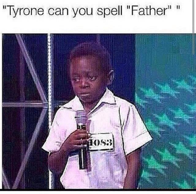 Tyrone. . Tyrone can you spell "Father" T.. He kind of looks like Pepe
