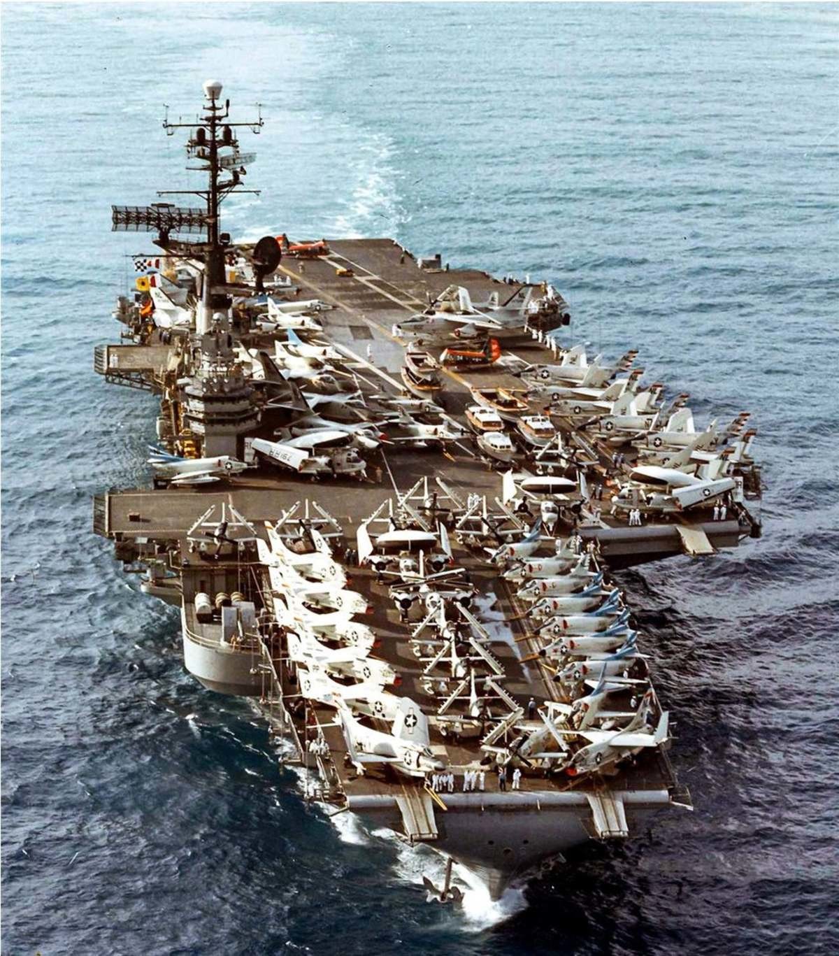 USS Coral Sea. USS Coral Sea underway in the Pacific Ocean, April 1963... you lied to me thats a boat