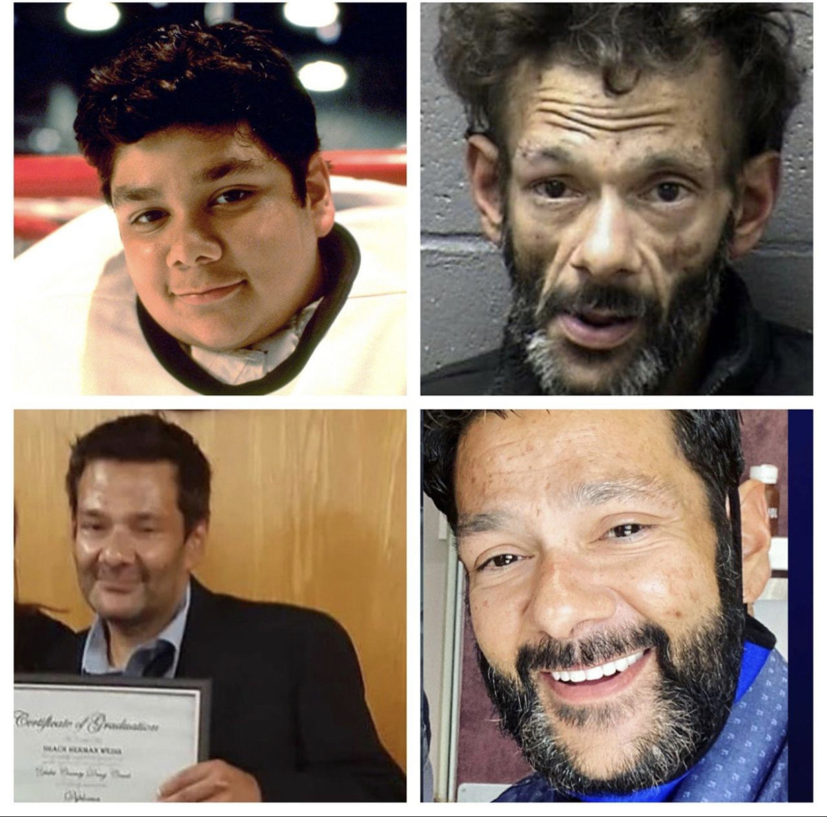Way to go Goldberg!!. 18 months ago, the internet was making fun of the mugshot of Mighty Ducks star Shaun Weiss. Last week, Shaun graduated drug court and has 