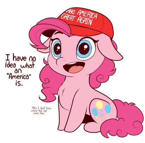 Weird Hat. &quot;A blissfully unaware Ponka in a weird alien hat&quot;.. This is cute