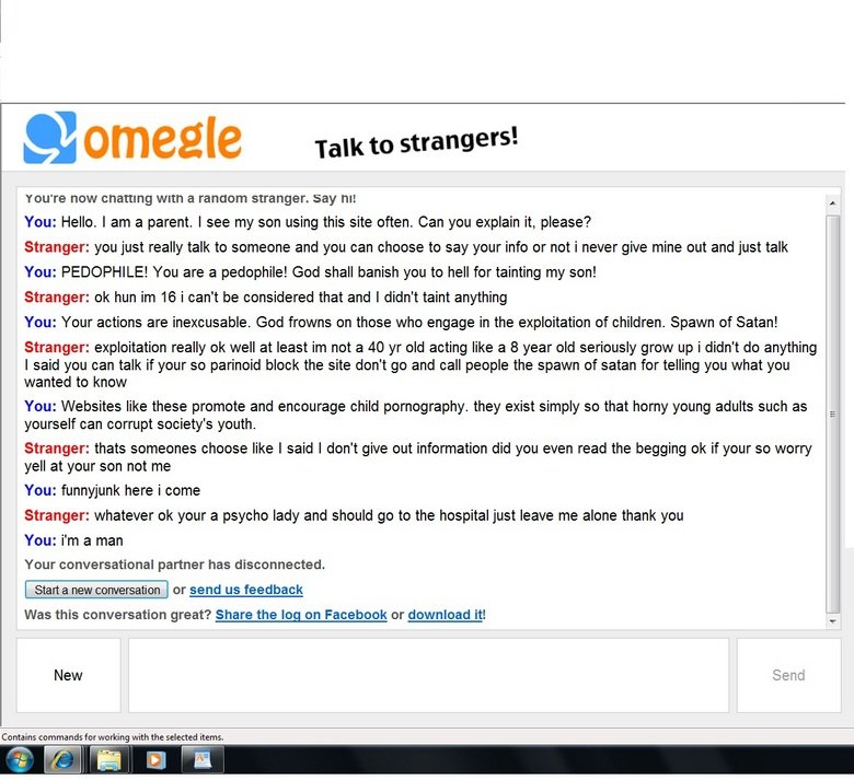 weird omegle conversation 2. i'm too lazy to write something here. you think of somethin.. Q t) tn Talk to strangers'. TENTH HOW WITH a ' t stranger. say 4 You: