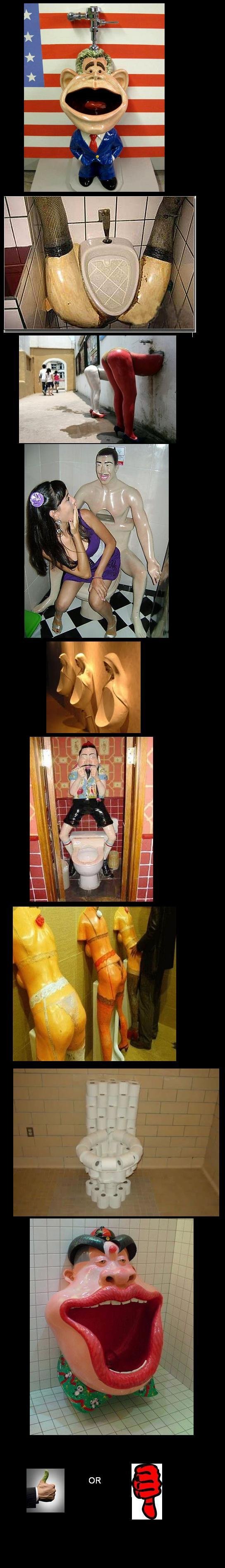 weird toilets and sinks. found and compiled not made. moar?.