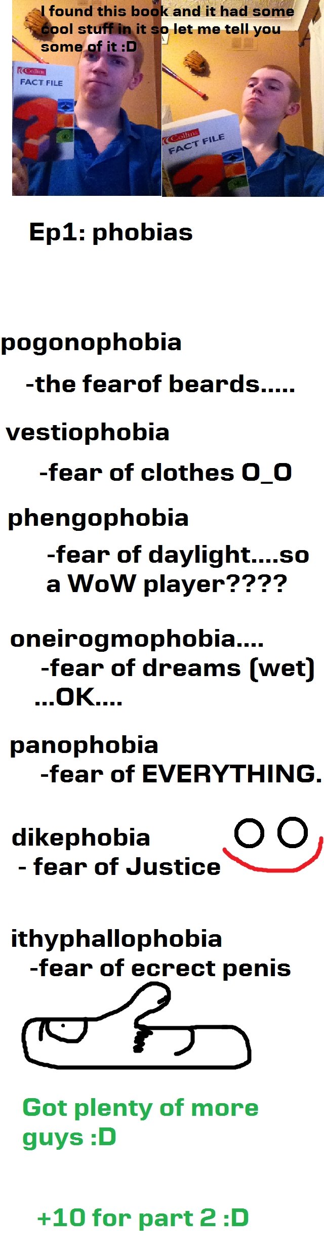Weird Phobias 1. More? &lt;a href=&quot; target=_blank&gt;www.facebook.com/gingercom&lt;/a&gt;. Epa: phobias demonophobia the fearow beards"... fear of clothes 