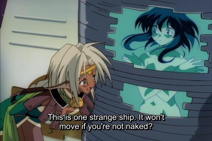 Welcome to Anime. Sauce in case anyone doesn't know this is Outlaw Star. huiste, move if you' re not naked?. Thats my kind of ship