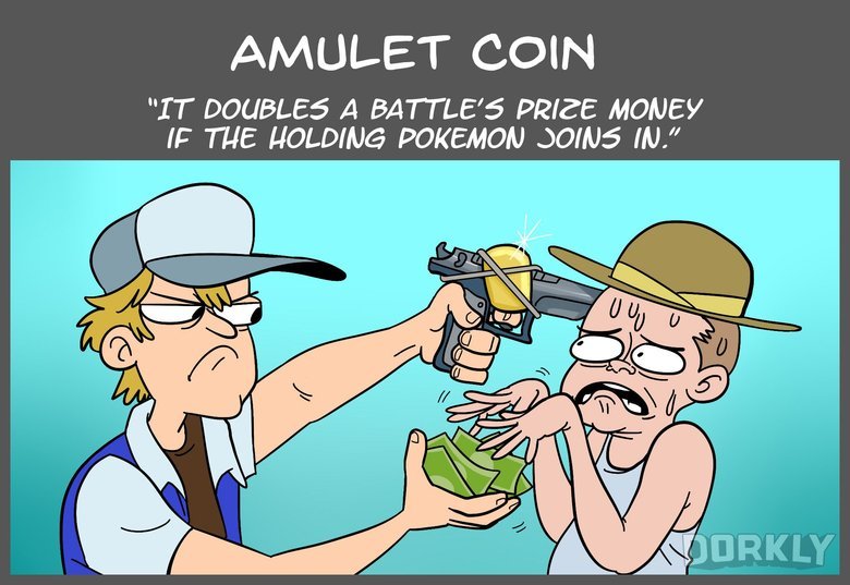 What Pokemon Items Would Actually Look!. Source: . AMULET COIN IT DOUBLER A BATTLE’ 5 PRIZE MONEY IF THE HOLDING POKEMON Uracil IN.”. This might be helpful in the future