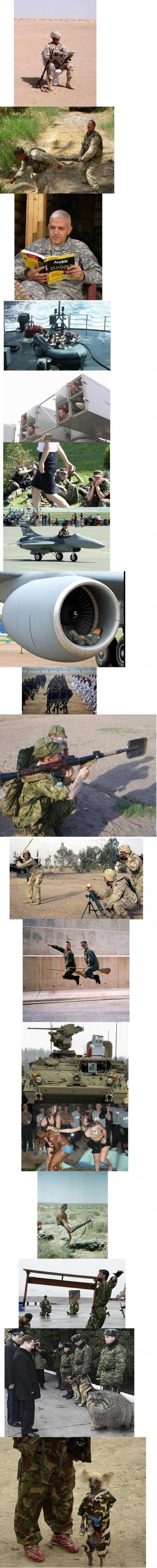 What really happens in the army. .. They are Læffy's comrades!!!