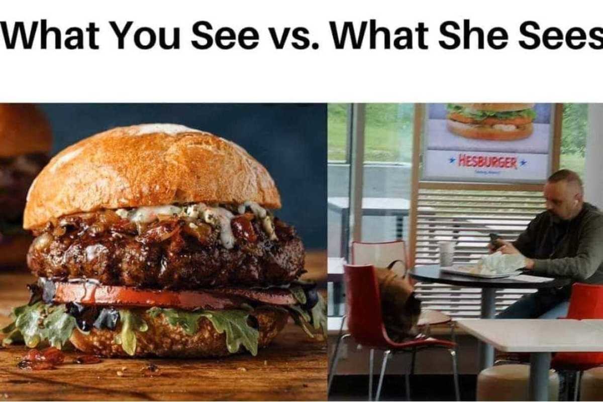 What she sees. .. HESBURGER PERKELE
