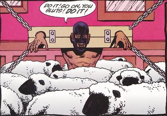 What the actual . Taken from the comic 'Preacher' by Garth Ennis.