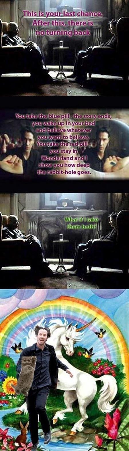 What should have happend in the matrix. lol. iii.. Funny but sadly a repost.