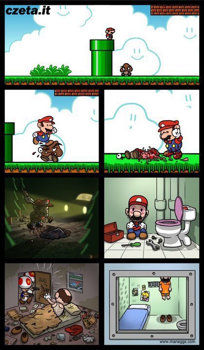 What Really Happened To Mario. Sorry if repost.&lt;br /&gt; People still need to see this .. mmmmmm crunchy retoast
