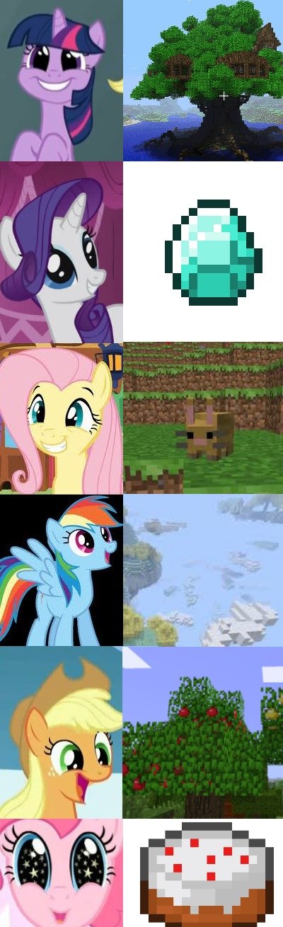What ponies want in Minecraft. .