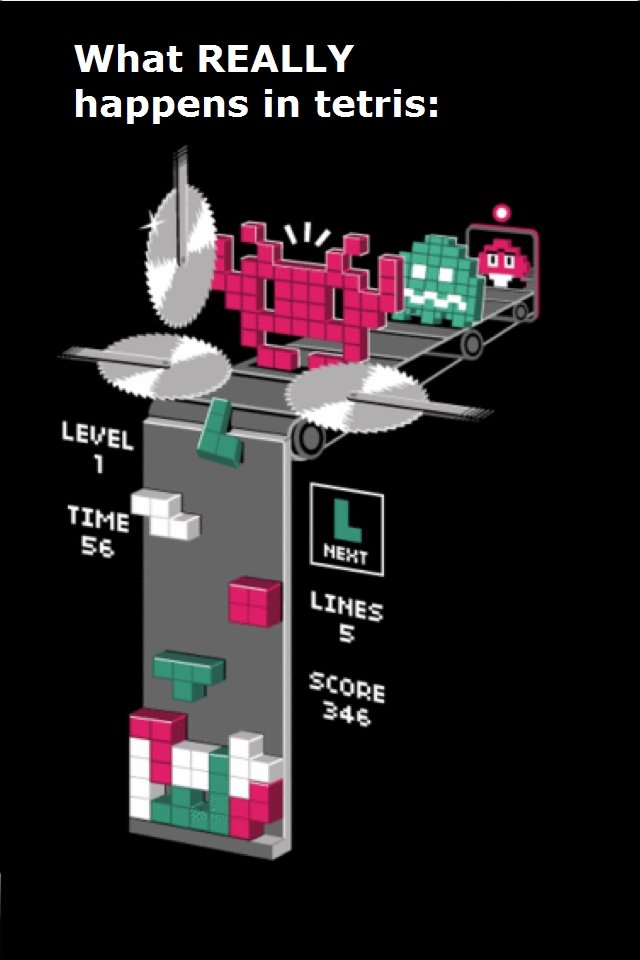 What REALLY Happens in Tetris. The horror . What REALLY happens in tetris:. son of a.....