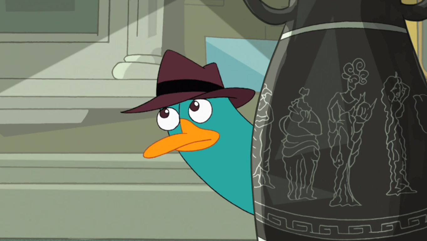 When You See It. From Phineas &amp; Ferb (which, by the way, is an awesome show) Episode &quot;Greece Lightning&quot; The characters on the vase are the muses/s
