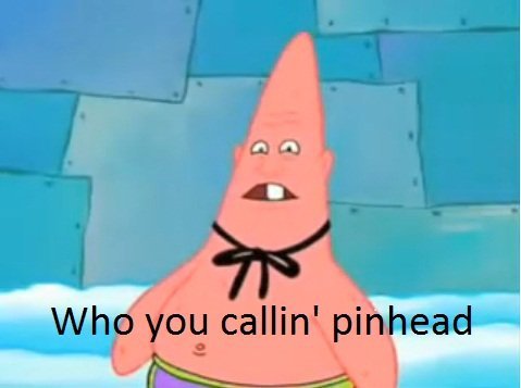 Who you callin Pinhead?. Pinhead Larry strikes again.. lol