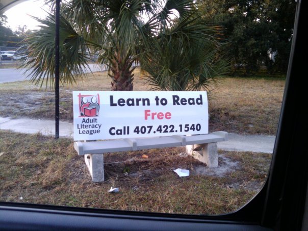 Advertising, you're doing it wrong. . Literacy League stiill
