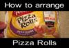 How to arrange pizza rolls