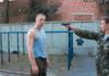 How to disarm a man with a gun (gif)