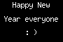 Happy New Year everyone : )