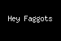 Hey Faggots