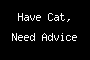 Have Cat, Need Advice