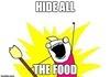 Hide all the food!
