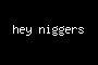 hey niggers