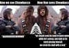 How Han sees Chewbacca