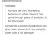 Humans vs Sloths