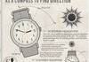 How to use a watch as a compass