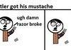 how hitler got his mustache