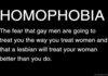 Homophobia is an extension of misogyny.