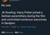 Harry Potter joined a Serbian paramilitary during the 90s and com